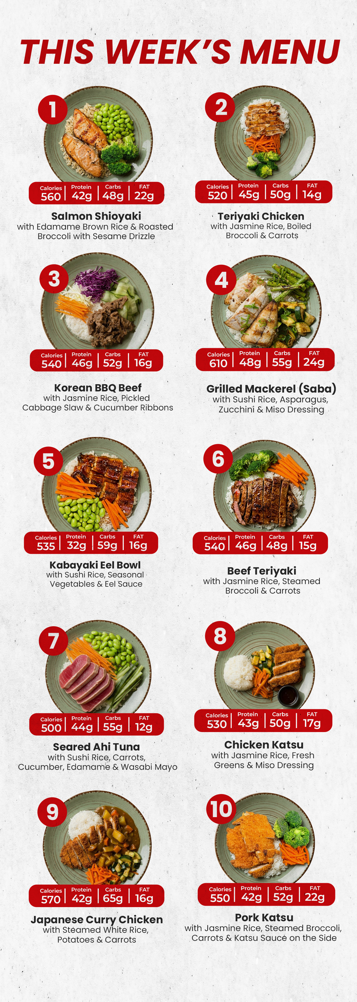 EXCLUSIVE 5 (+1 FREE) MEAL PLAN